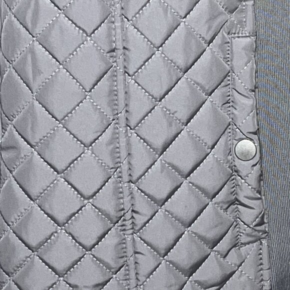 Kim Rogers Vest Womens Small Jacket Sleeveless Quilted Full Zip Fall Coat Gray - Picture 4 of 12